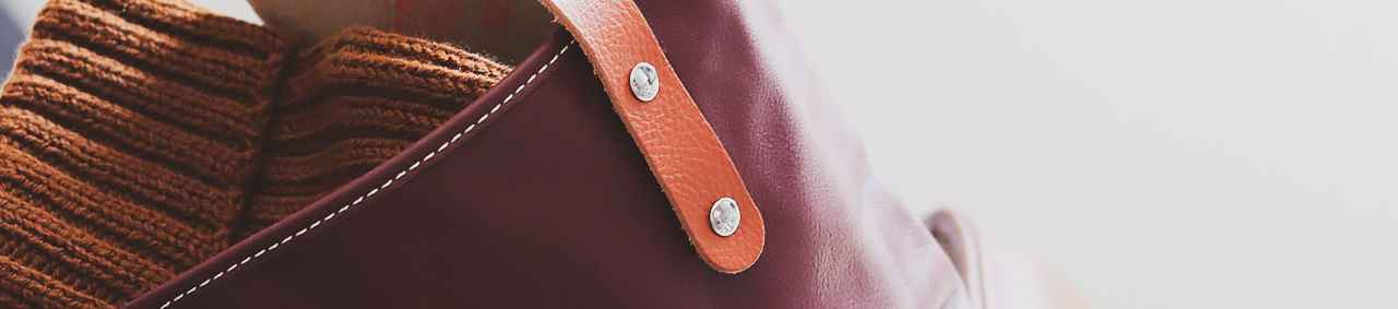Paire de anses en cuir pour sac - Maroquinerie - Cuir en Stock