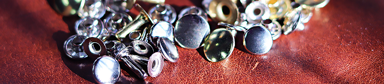 Rivets cuir simple et double calotte Cuir en Stock vente lot