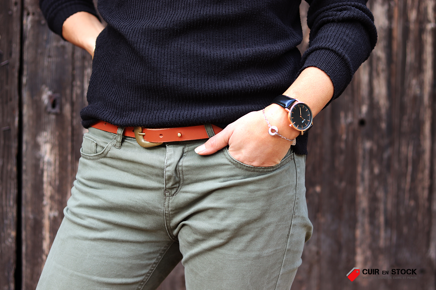ceinture en cuir végétal cuirenstock