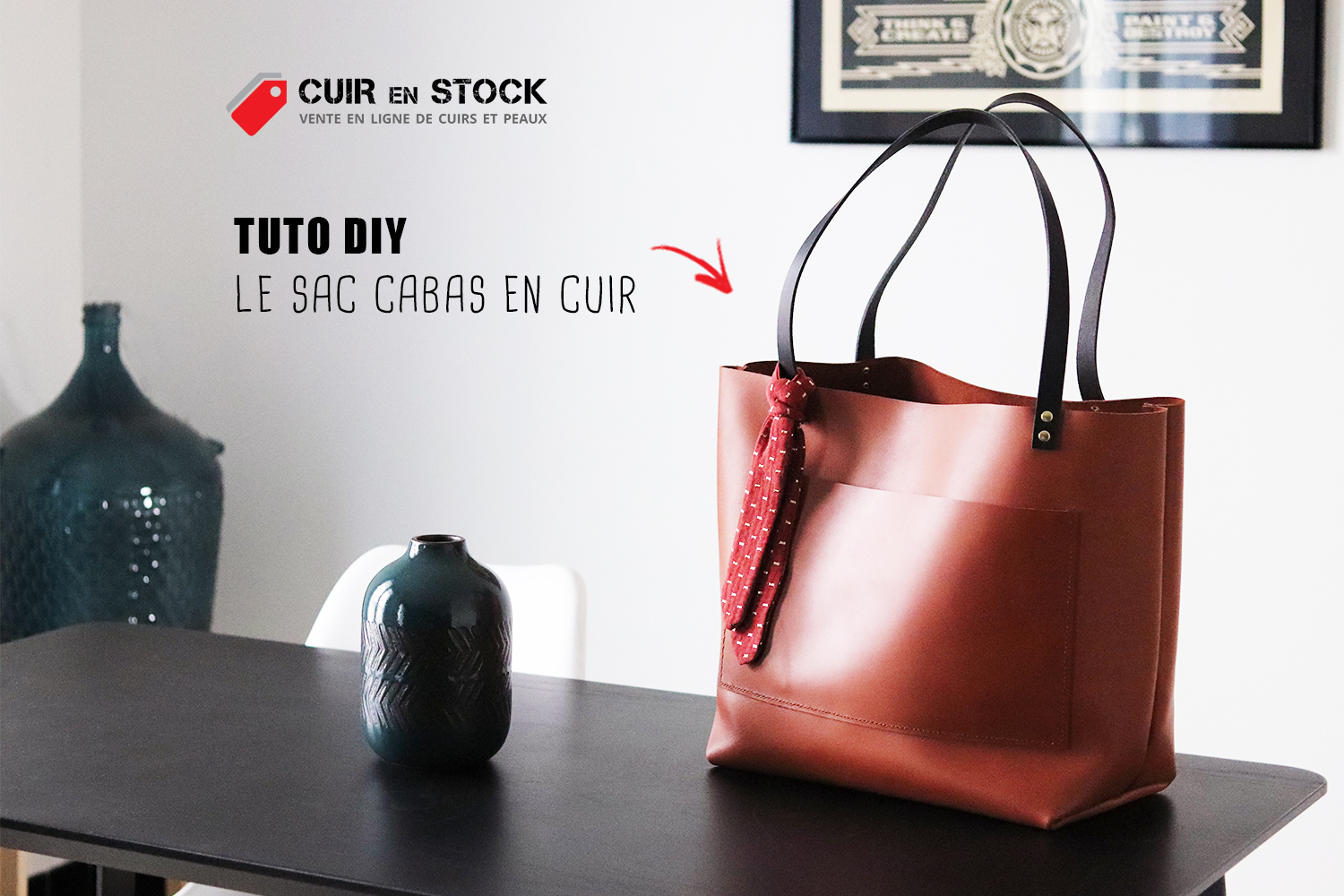 Tutoriel maroquinerie travail du cuir DIY sac Cuirenstock
