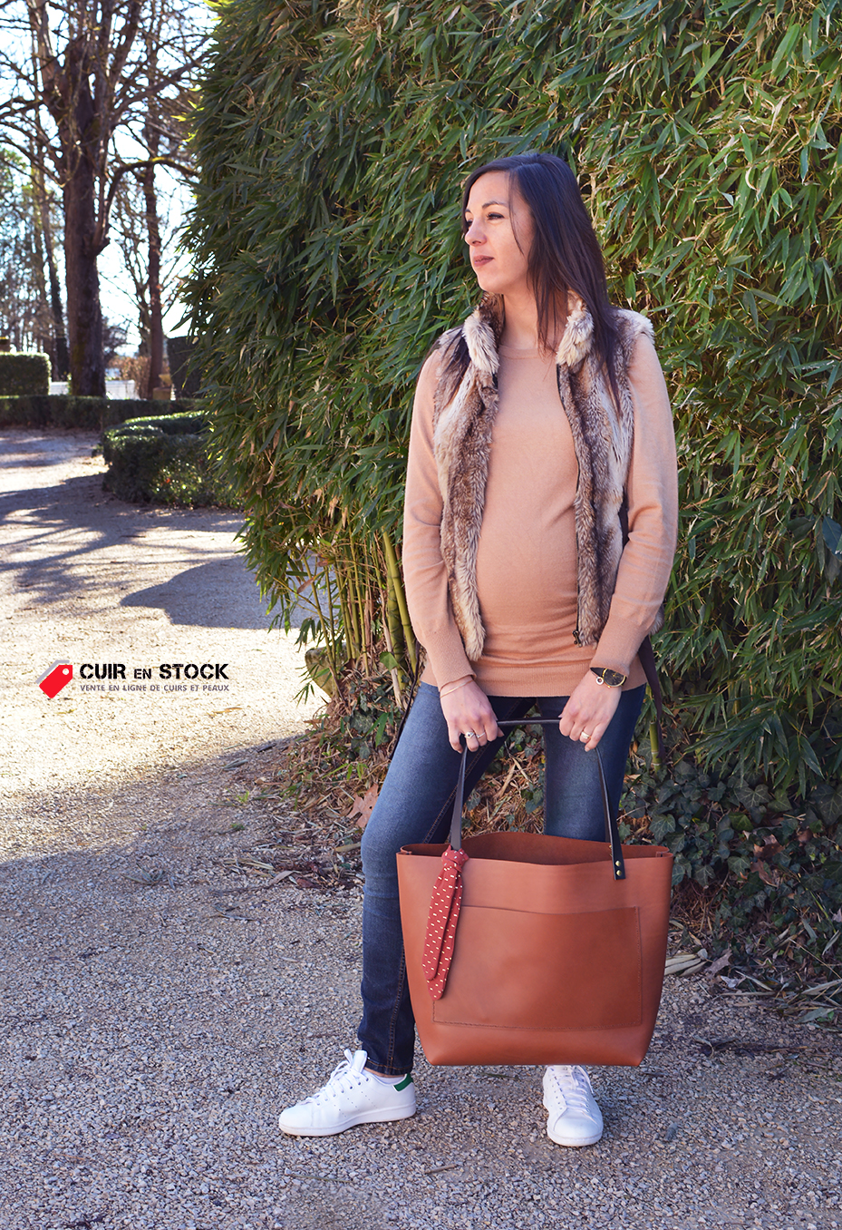 Tuto DIY comment fabriquer un sac cabas tote bag en cuir Cuirenstock