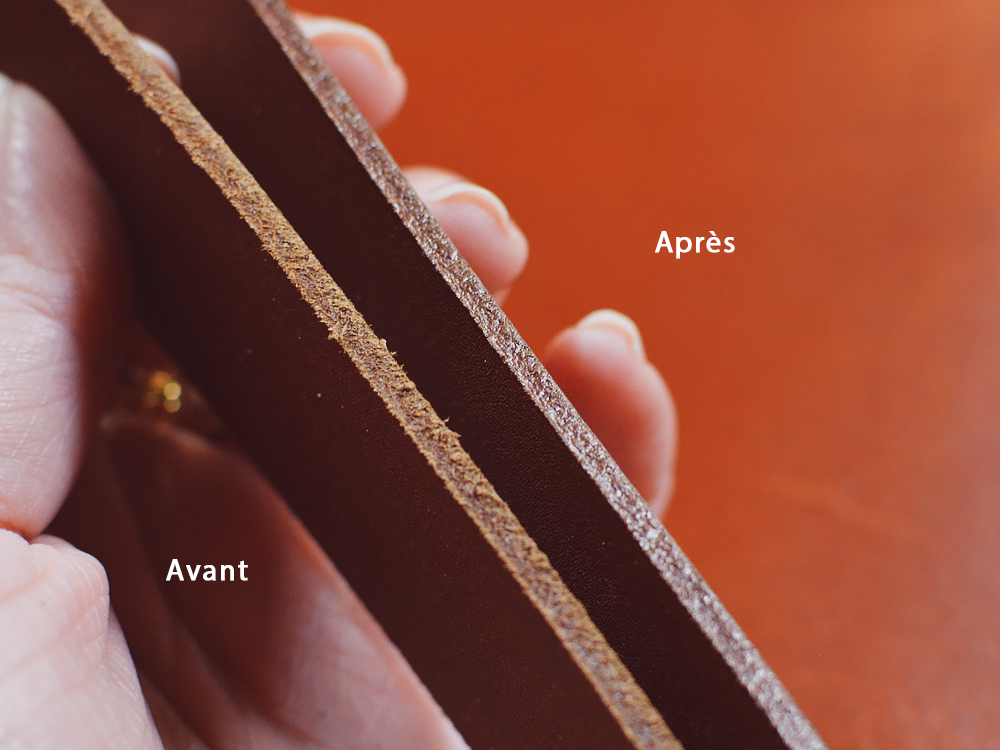 Résine de finition tranche du cuir - Cuir en Stock