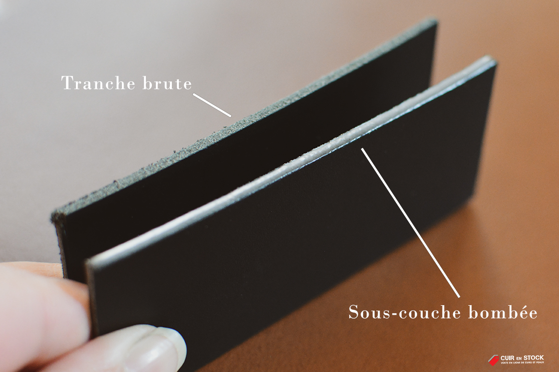 Comment appliquer un bombeur sur la tranche du cuir - Cuir en Stock