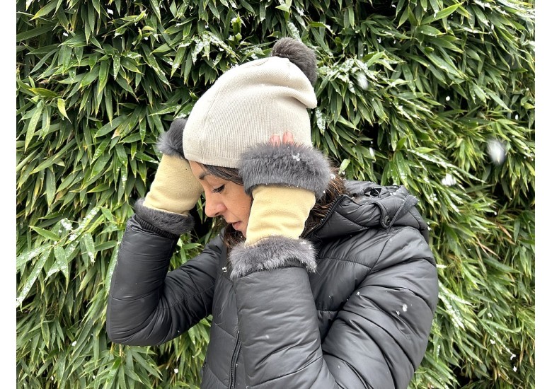 TUTO : Duo d'hiver, le pompon à bonnet interchangeable et ses mitaines !
